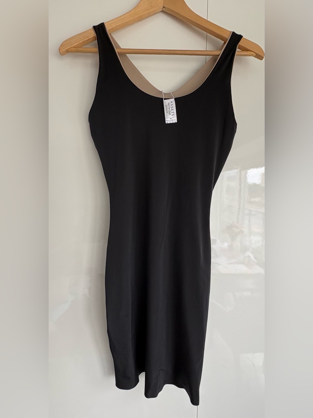 Assets by Spanx Reversible Shaping Tank Slip Dress
Black/Tan, Size M